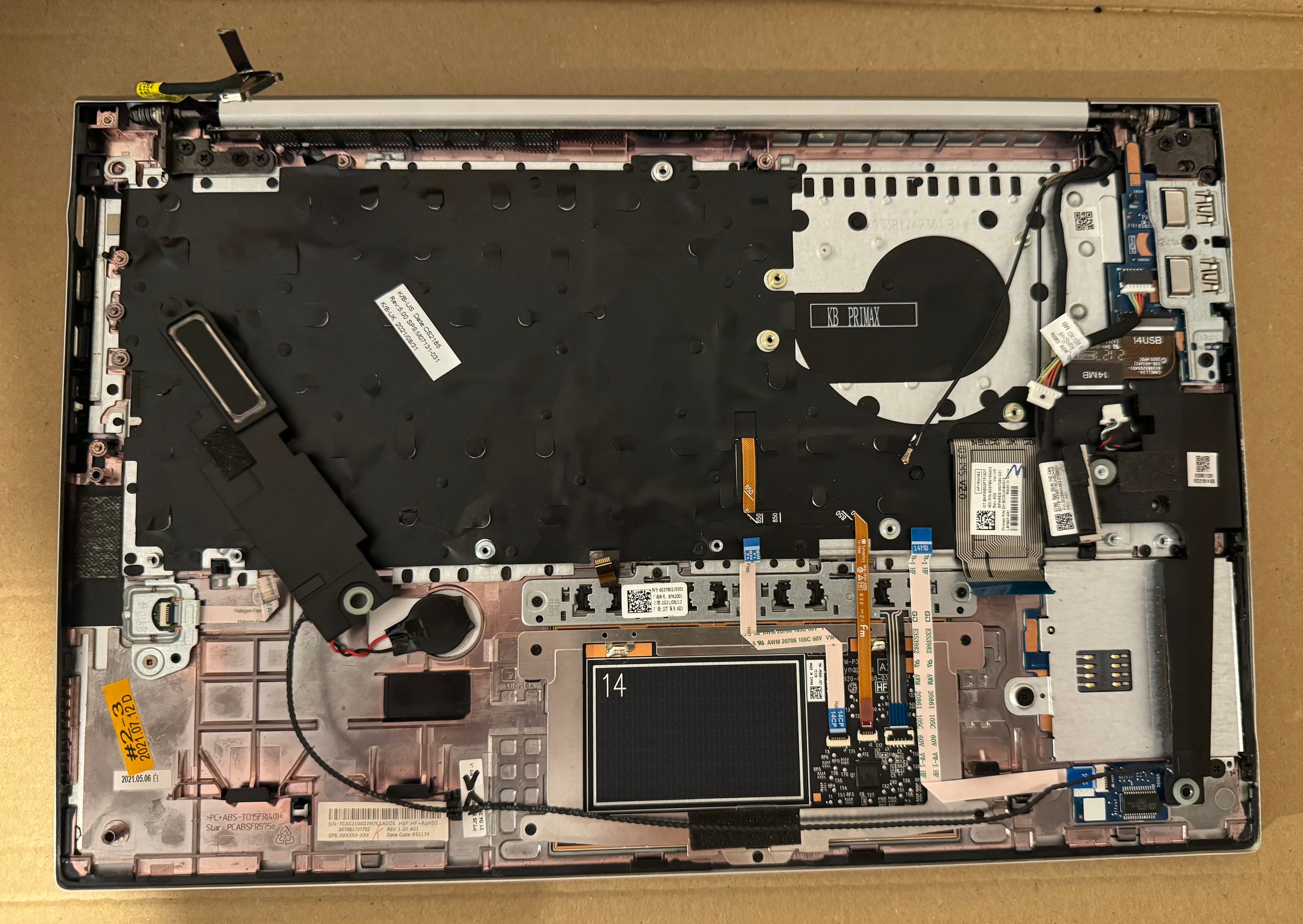 HP Elitebook 830 G7 Full casing - Pamrest Touchpad Hinges Lid Keyboard Grade A