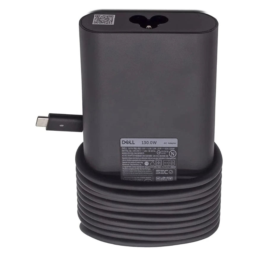 Dell Orignal Type-C Laptop 130W USB C Power Battery Charger PSU + Lead