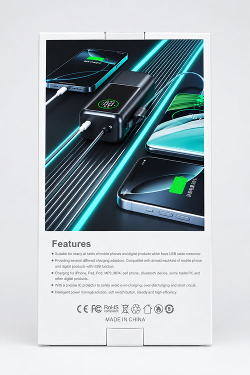 100W Laptop / Tablet / Phone Power Bank USB-C / A Portable Battery Charger