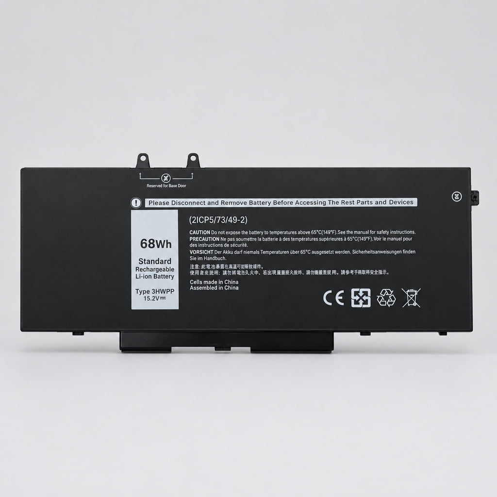 New 68Wh 3HWPP Laptop Battery for Dell Latitude 5400 5410 5510 5401 5501 15.2V