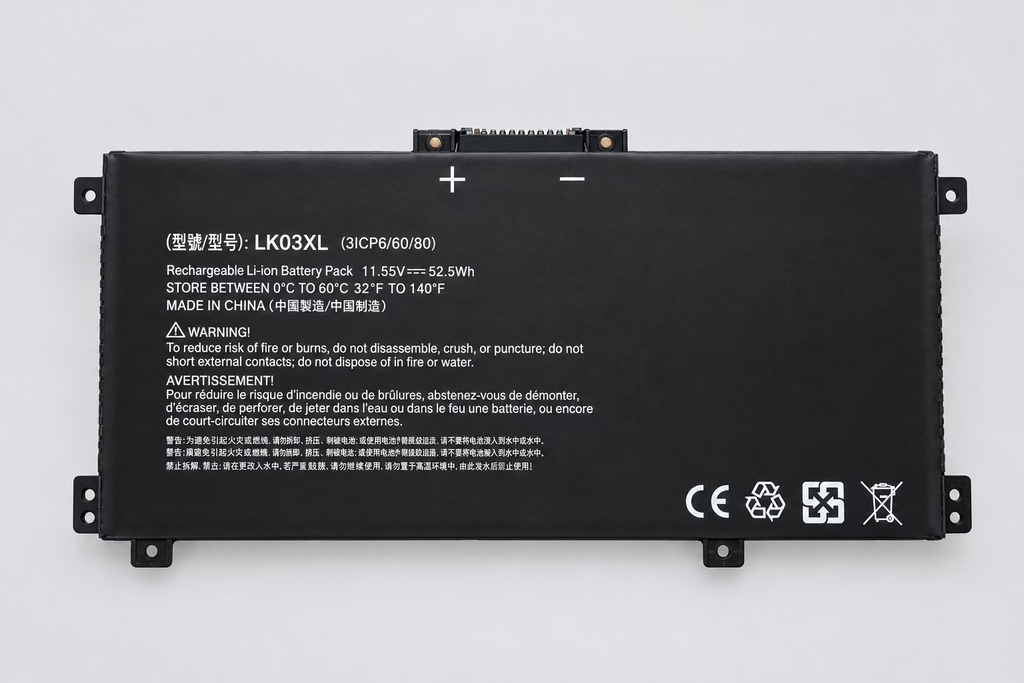 LK03XL Battery for HP Envy 15-BP 15-CN 17-BW x360 Pavilion 15-CR 11.55V 52.5Wh