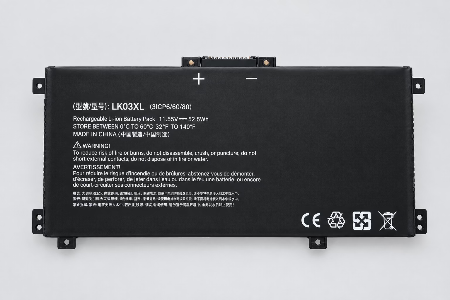 LK03XL Battery for HP Envy 15-BP 15-CN 17-BW x360 Pavilion 15-CR 11.55V 52.5Wh