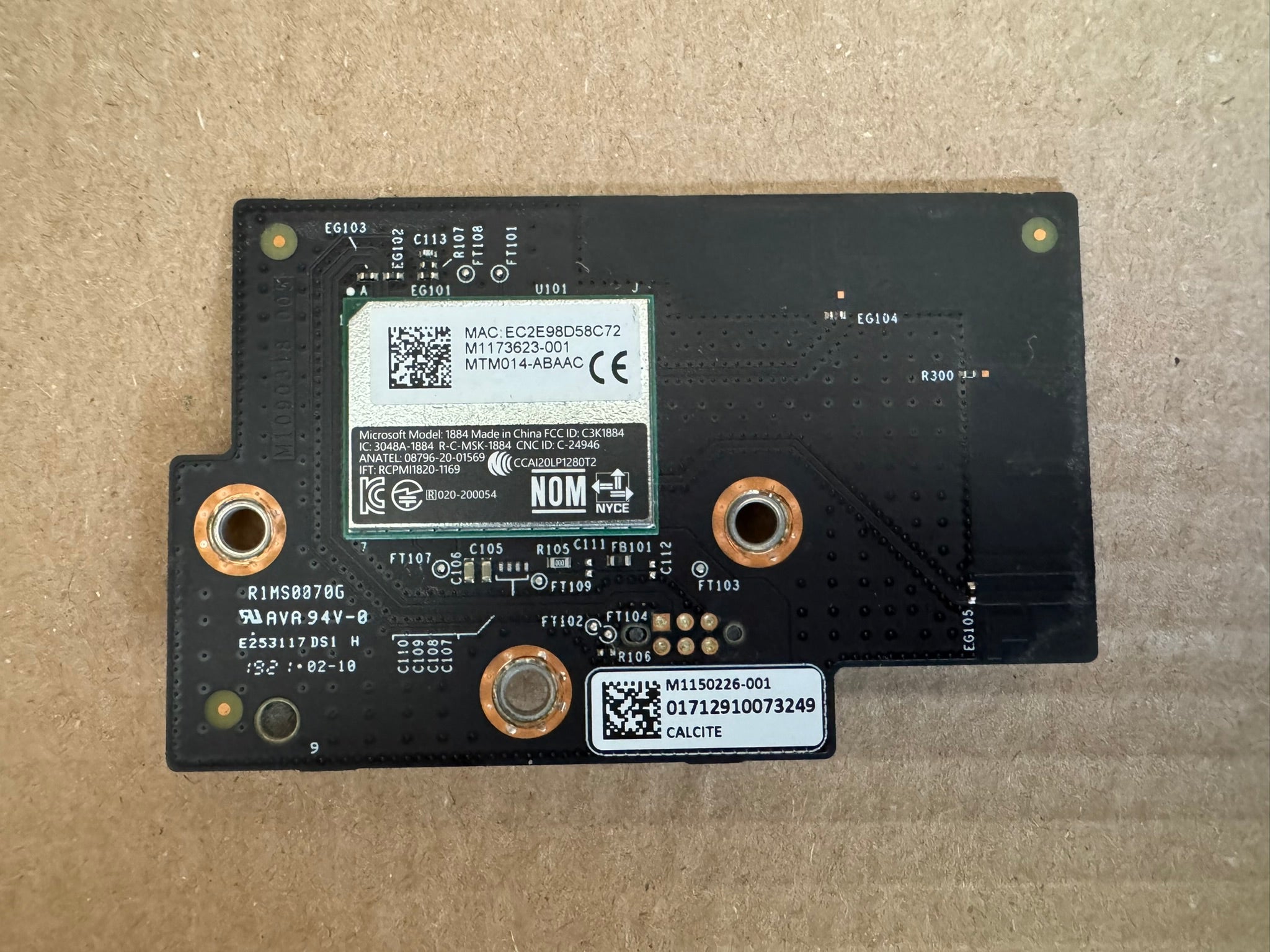 OEM Xbox Series S WiFi Board M1090318-005 Genuine M/S Part