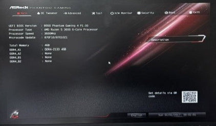 ASRock B550 Phantom Gaming 4 Mainboard Fully Tested 100%