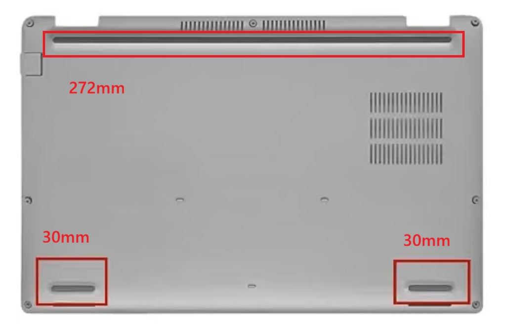 Dell Latitude 5420 / 5430 Rubber Feet set 3x Feet 271mm / 30mm