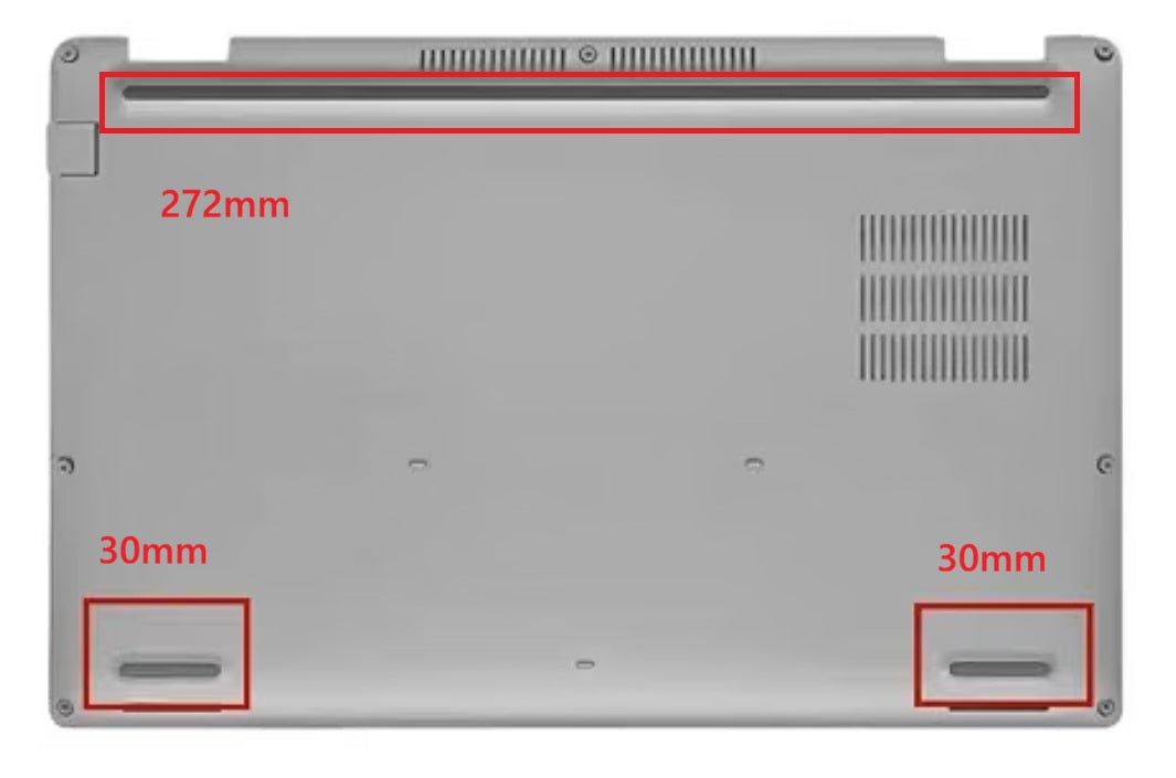 Dell Latitude 5420 / 5430 Rubber Feet set 3x Feet 271mm / 30mm