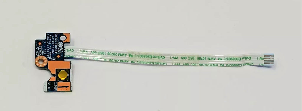 Genuine Original HP 15-BS 15-BW Power Button Board & Cable P/N: CSL50LS-E791P - Refurb.