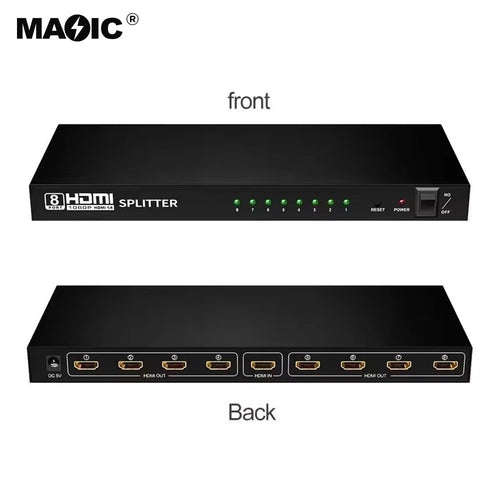 8 Port HDMI Splitter 4K 3D Multi Splitter Switch Hub