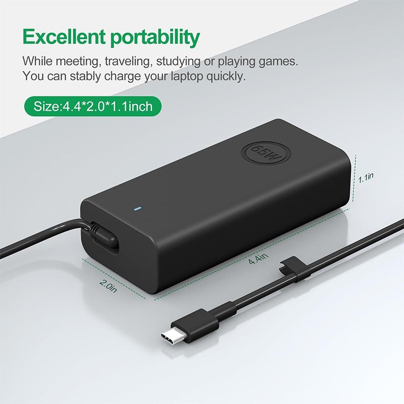 For Dell Laptop Charger PSU 65W USB-C for Latitude 5540 5420 7400 5440 7440 New