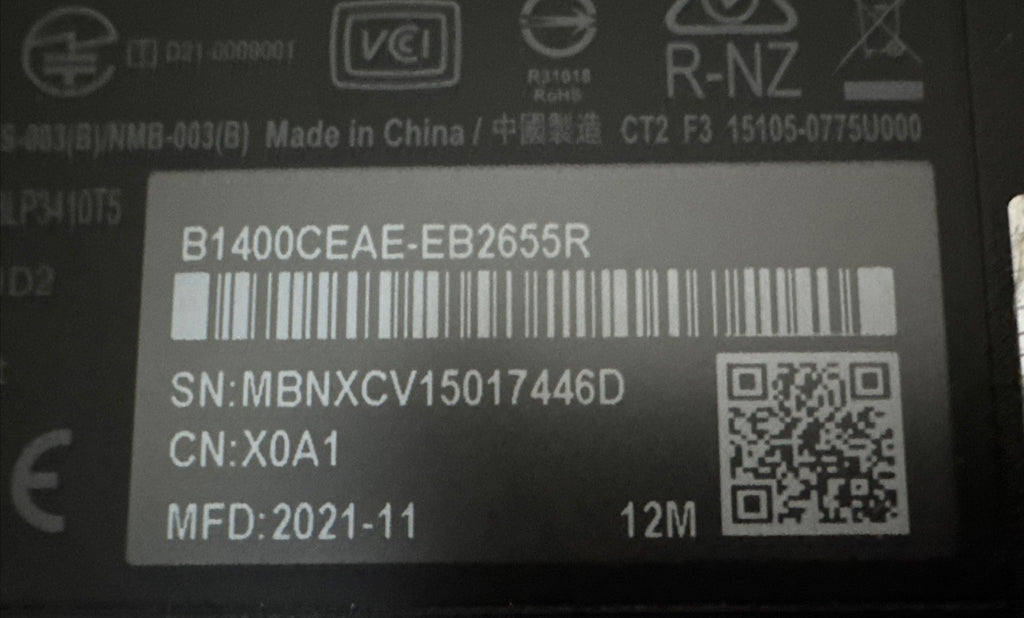 Genuine Black Asus Expertbook B1400C Base Chassis Bottom Case - Refurb.