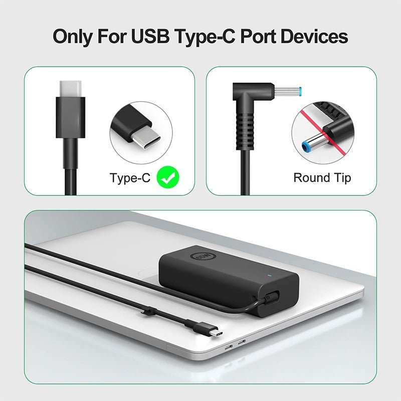 For Dell Laptop Charger PSU 65W USB-C for Latitude 5540 5420 7400 5440 7440 New