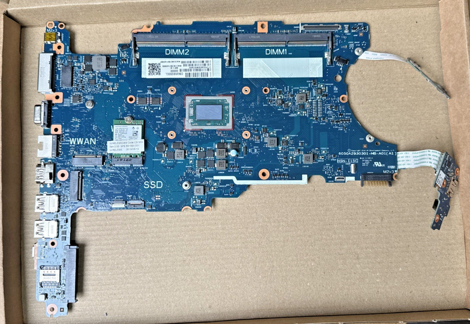 HP ProBook 645 G4 Mainboard CPU AMD Ryzen 5 Pro 2500U GPU AMD Radeon Vega - Refurb.