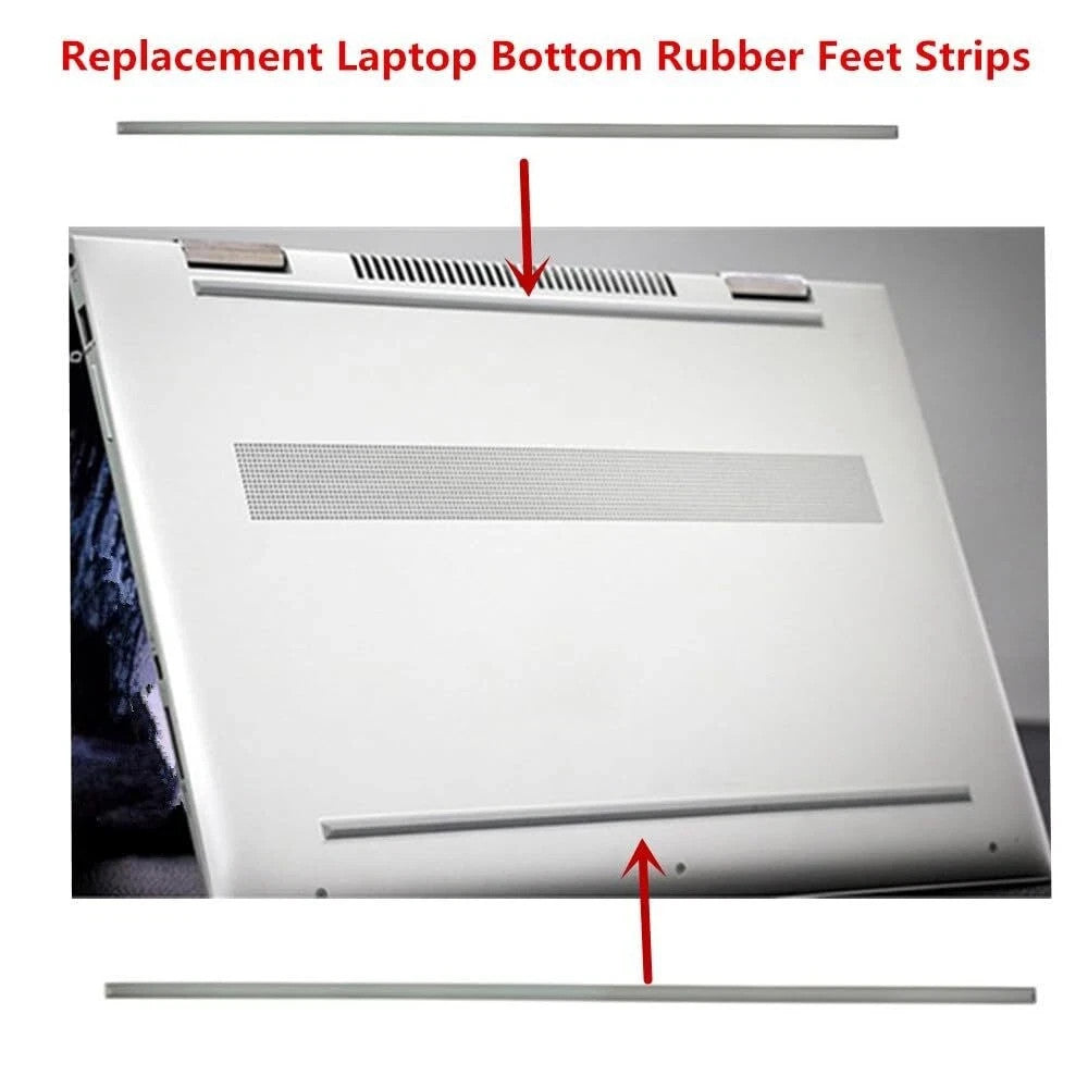 2Pcs Bottom Cover Rubber Feet Strips For HP ENVY X360 15-DR 15-DS 15-DA Laptop