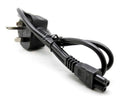 UK 3 Pin Mains Clover Lead C5 Cloverleaf Power Lead Cord Cable For Laptop