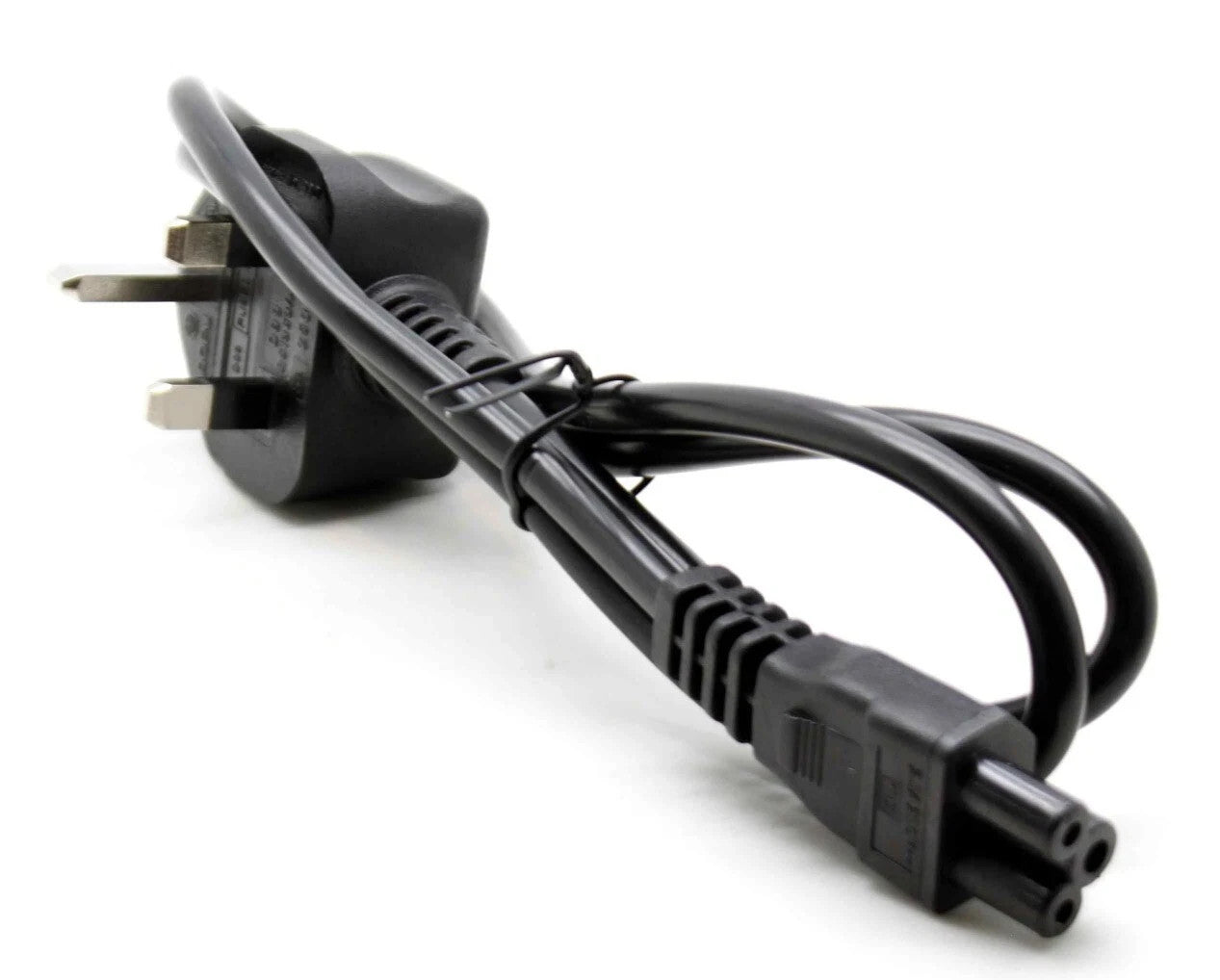 UK 3 Pin Mains Clover Lead C5 Cloverleaf Power Lead Cord Cable For Laptop