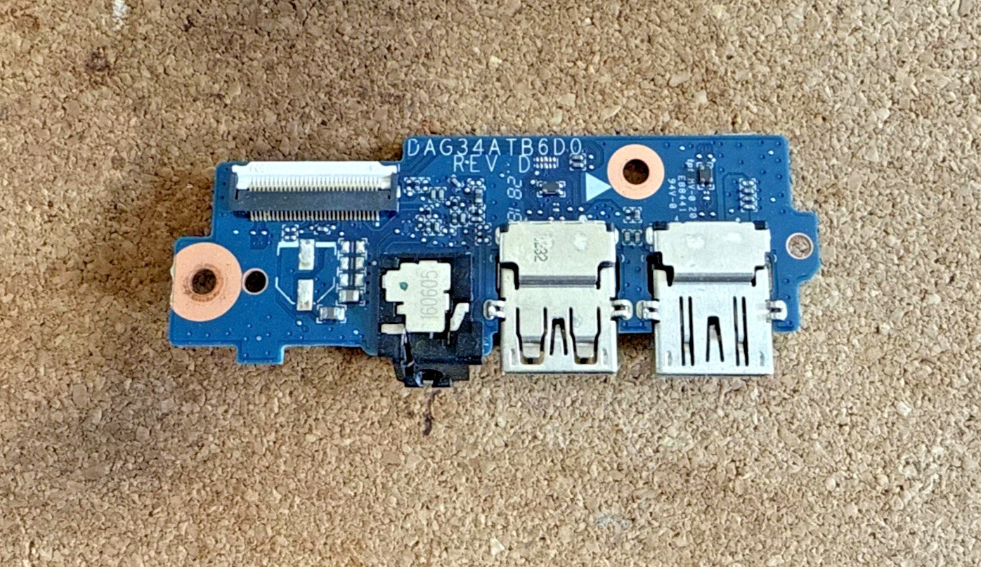 HP Pavilion 15-AU / 15-AW / 15-AU072NA Audio IO / USB Port Board - DAG34ATB6D0 - Refurb.