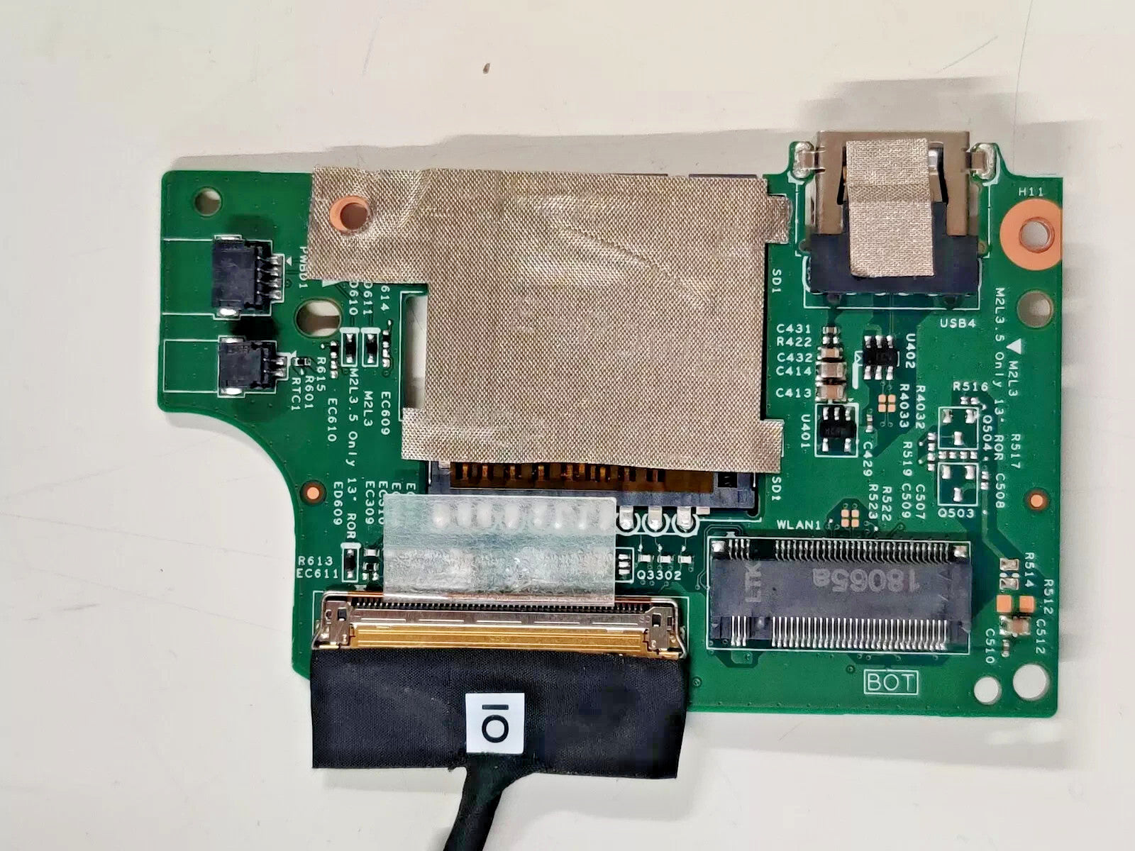 Dell Inspiron 5378 IO Board USB & Card Reader 03GX53 3GX53 + I/O Cable - Refurb.