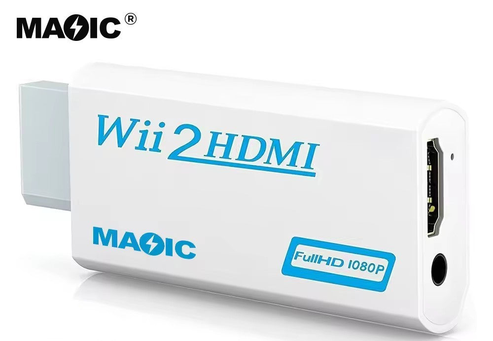 Wii TO HDMI Adapter Converter with 3.5mm Audio Video 1080P HD Output