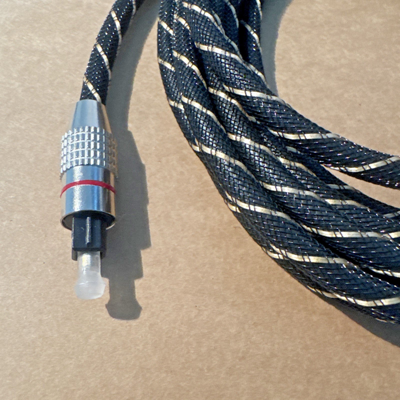 HIGH QUALITY DIGITAL AUDIO FIBRE OPTIC TOSLINK CABLE GOLD PLATED