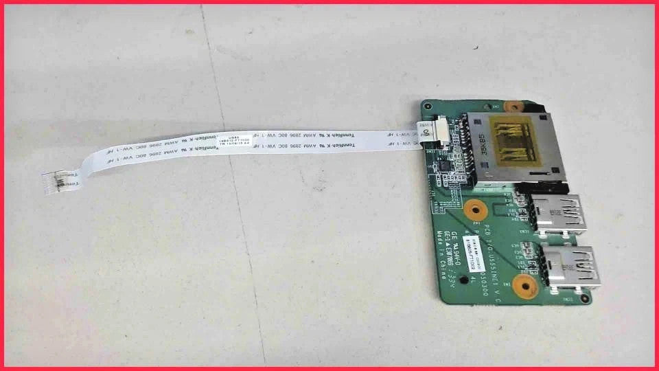 Card Reader Board SD USB Akoya S6212T MD99270 + Ribbon - Refurb.